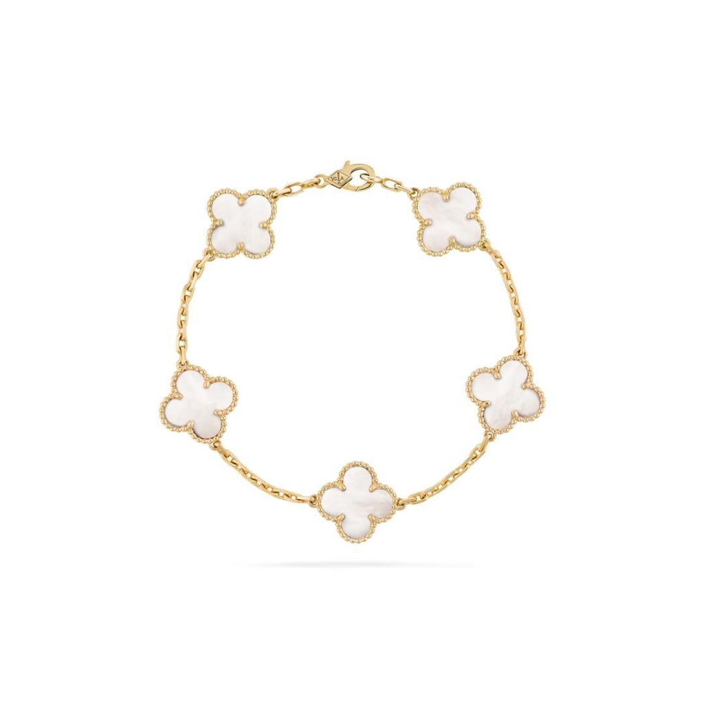 PULSERA TIPO VAN CLEEF D BLANCA