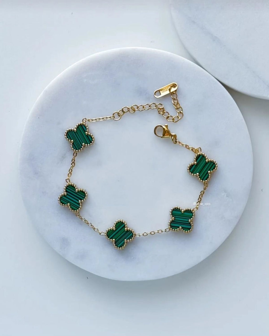 PULSERA TIPO VAN CLEEF D VERDE