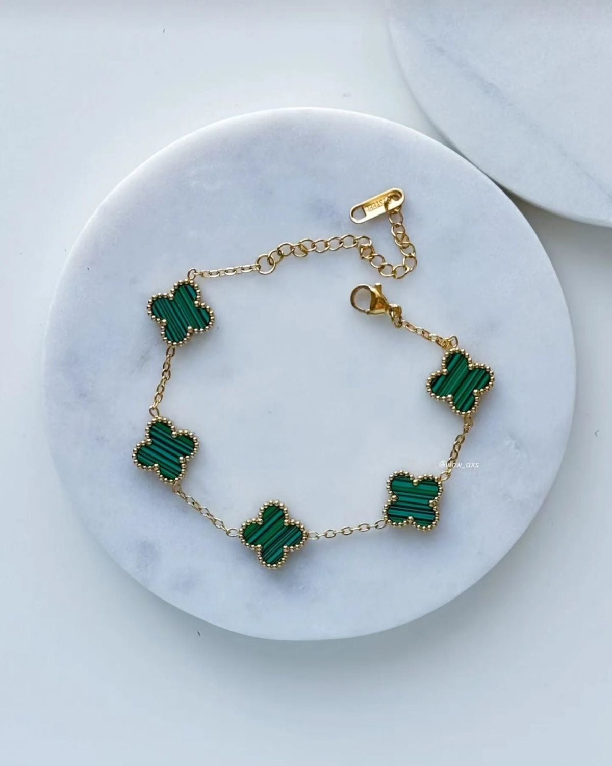 PULSERA TIPO VAN CLEEF D VERDE